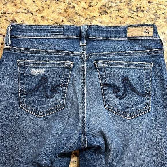 AG Adriano Goldschmied Stilt Cigarette Roll-Up Distressed Jeans Size 25 - Picture 4 of 7
